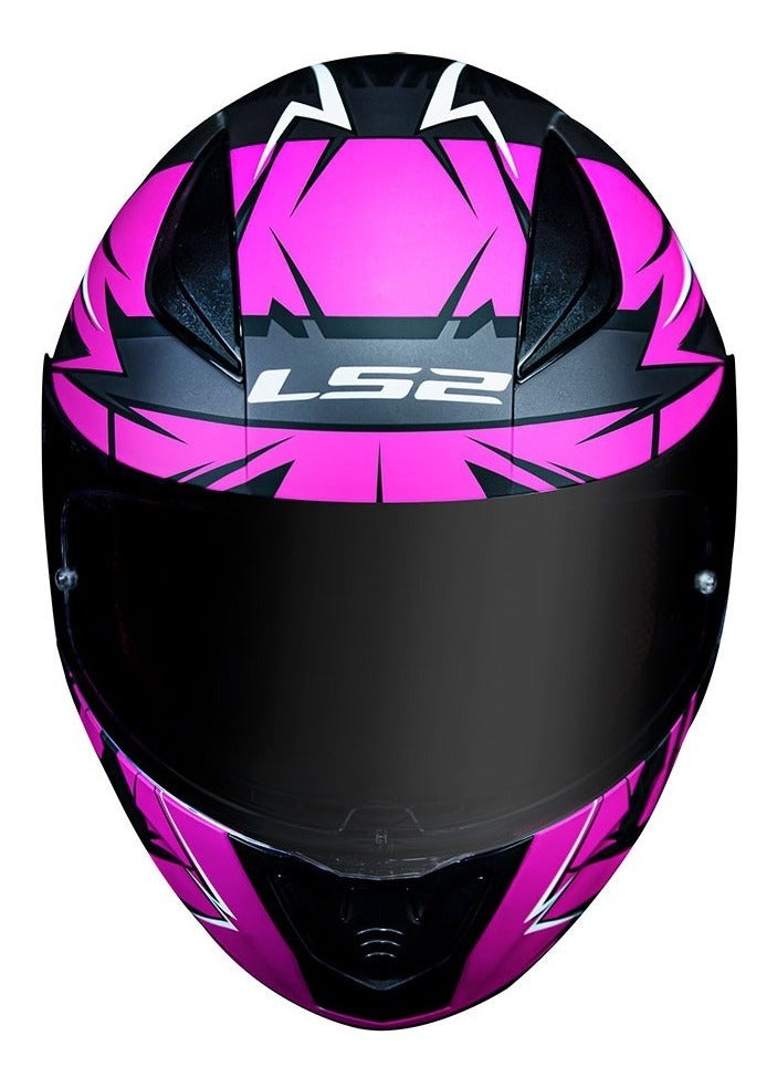 Capacete Moto Ls2 Ff353 Rapid Cromo Preto E Vermelho