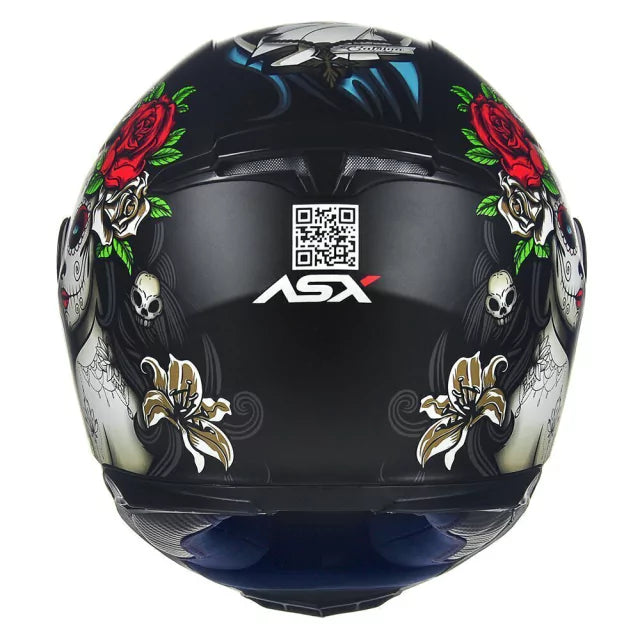 CAPACETE ASX EAGLE CATRINA FOSCO PRETO/AZUL/VERMELHO