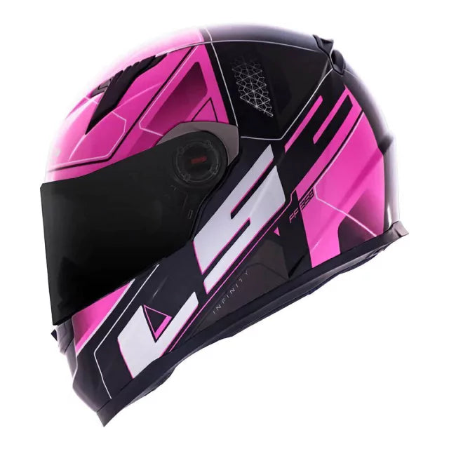 CAPACETE LS2 CLASSIC FF358 ULTRA ROSA