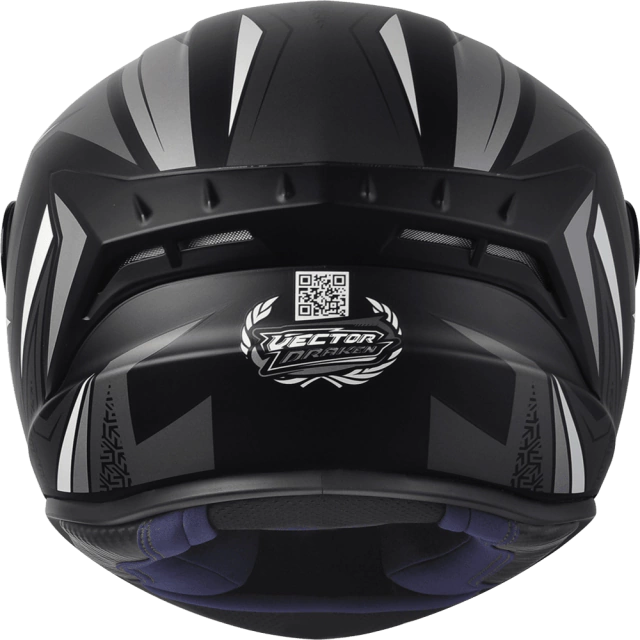 CAPACETE ASX DRAKEN VECTOR FOSCO PRETO/CINZA