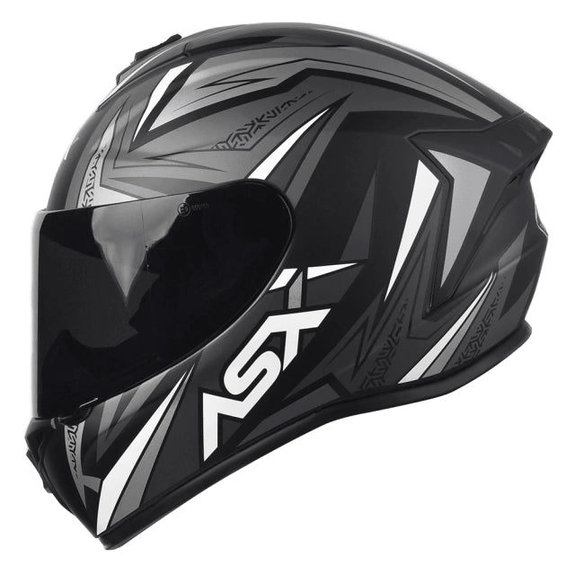 CAPACETE ASX DRAKEN VECTOR FOSCO PRETO/CINZA